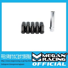 ホイールナット M12 x 1.5 35mm  スチール ショート 盗難防止 7角 メーガンレーシング