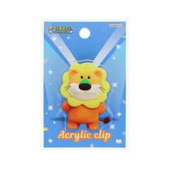 【メール便】たべっ子どうぶつ THE MOVIE クリップ アクリルクリップ らいおん ギンビス サンスター文具 新学期準備文具 おもしろ文具 キャラクター グッズ 