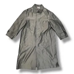 参考上代35200円 未使用品 MAISON SPECIAL Chambray Stain Collar Coat シャンブレーステンカラーコート ロングコート メゾンスペシャル 21232165102 シルバー F 288A1のサムネイル