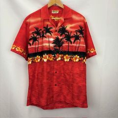 Winnie Fashion プリント OLD アロハシャツ サイズⅬ MADE IN HAWAII Horizontal Pattern 07061403 01