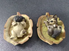 Demain 犬猫　置物　リーフトレー付