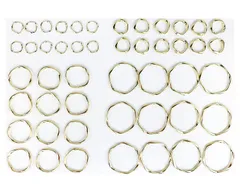 【迅速発送】CRSHIP ゴールド フープ イアリング ピアス デザインリング ひねり チャーム ハンドメイド パーツ アクセサリー 手芸材料