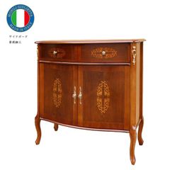 イタリア サイドボード 猫脚 幅87cm 象嵌 4303 DOGI 完成品