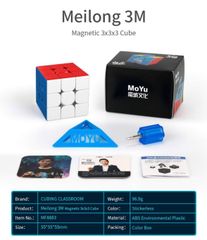MOYU Meil​​ong 3M マジック キューブ 3x3x3 MFJS スピード パズル キューブ 頭の体操 子供と大人用