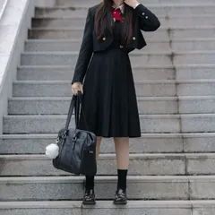 セーラー服  jK制服 学生制服 女子高校生 女の子 レディース 4点セット ジャケット 長袖シャツ ワンピース リボン 長袖 コスプレ 制服コスプレ 女子制服 正統派 本格 三本 文化祭 学?歳 卒業式 歓送迎会 可愛い xzjhoov#