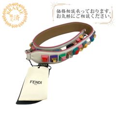 FENDI フェンディ ストラップユー ショルダーストラップ スタッズ ショルダーストラップ ホワイト ユニセックス おすすめ 人気