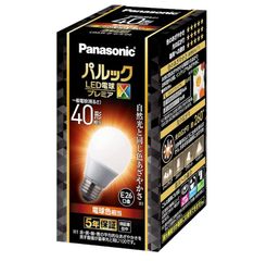 パナソニック パルック LED電球 口金直径26mm プレミアX 電球40形相当 電球色相当(4.9W) 一般電球 空間全体を照らすタイプ (全方向タイプ) 密閉器具対応 LDA5LDGSZ4