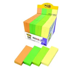 スリーエム ポストイット 強粘着ふせん マルチカラー6 増量パック 75×25mm 90枚×24パッド 5001SS-MC-6 （1点）