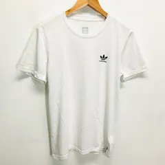 (^w^)b adidas アディダス Tシャツ ホワイト メンズ M スケボー