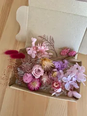プリザーブドフラワー花材詰め合わせ　ピンクセット