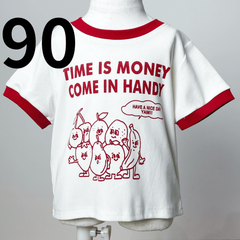 【新品・未使用】90cm リンガーTシャツ 男の子 女の子 ユニセックス 夏服 子供服