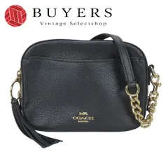 【中古】 コーチ ショルダーバッグ 29411 カメラバッグ レザー ブラック ゴールド金具 2WAY 斜め掛け ポシェット ポーチ 普段使い レディース 女性 COACH