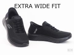 メンズ スケッチャーズ SKECHERS スリップインズ 216324WW ブラック 幅広 ワイド メモリーフォーム Slip ins GO WALK MEMORY FOAM