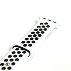 [38/40/41mm/ホワイトブラック] Apple Watch バンド Apple Watch ベルト アップルウォッチ バンド アップルウォッチ ベルト スポーツバンド スポーツベルト シリコン ベンチレーション シリコンバンド シリコンベルト