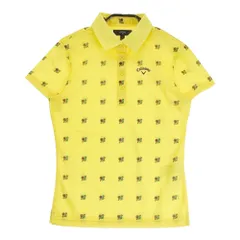 サイズ：S CALLAWAY キャロウェイ 241-7151804 半袖ポロシャツ 花 イエロー系 [240001260586] ゴルフウェア レディース ストスト