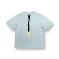 新品 Feng Chen Wang ブルー ディストレスTシャツ ダメージ クルーネック フェンチェンワン FMS15TS01のサムネイル