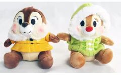 [중고] 봉제 인형 칩 & 데일 (더플 코트) 봉제 인형 [칩과 데일] 디즈니 스토어 한정