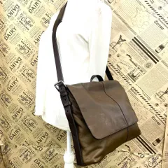 コーチ ショルダーバッグ メッセンジャー 茶 革 旅行 FX193