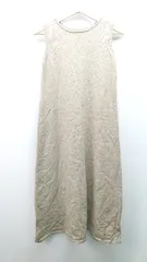 ◇ titivate クルーネック シンプル カジュアル ノースリーブ ロング丈 ワンピース サイズSP ライトブラウン レディース E  【1310050019785】のサムネイル