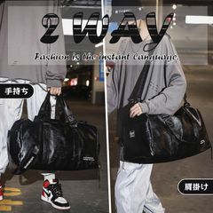 ボストンバッグ 即購入OK トレーニングバッグ ダッフルバッグ ジムバッグ ゴルフバッグ 旅行 スポーツ用 アウトドア 撥水 PU 2WAY 大容量 乾湿分離 ユニセックス オシャレ シューズ収納 
