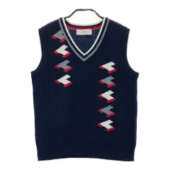 サイズ：38 ADABAT アダバット  Vネック ニットベスト  ネイビー系 [240101537088] ゴルフウェア レディース ストスト