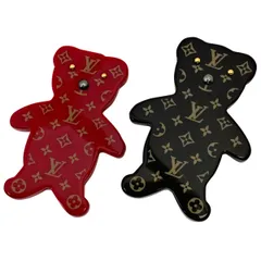 ルイ・ヴィトン Louis Vuitton ブロッシュ ヌヌール テディベア モノグラム クマモチーフ セット ブローチ プラスチック ブラウン レッド レディース 【中古】のサムネイル
