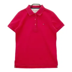 サイズ：L TOMMY HILFIGER GOLF トミー ヒルフィガーゴルフ  半袖ポロシャツ  レッド系 [240101218828]# ゴルフウェア レディース ストスト