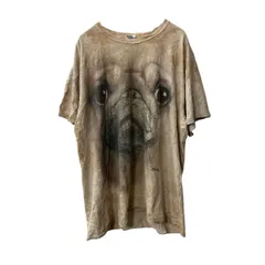 GILDAN 半袖 プリントTシャツ XL ベージュ タイダイ ギルダン プルオーバー アニマルTシャツ 古着卸 アメリカ仕入 a705-5918