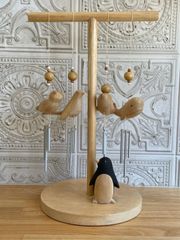 aarikka アーリッカ 小鳥 オーナメント モビール 壁飾り 北欧 ブルー