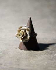 antique rose charm ring アンティーク ローズ 薔薇 チャーム vintage リング 指輪 12.5号