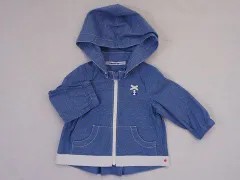 ファミリア familiar アウトレット 子供服 女の子 80cm ベビー服 長袖 薄手 ジップアップ パーカー 水色 春 夏 ★2 トップス ガールズ 女児 キッズ ベビー 【中古】 ユーズド リサイクル こども