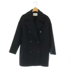 ユナイテッドアローズ UNITED ARROWS ウールPコート アウター 総裏地 36 S 黒 ブラック /KO ■OSのサムネイル