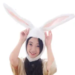 うさぎ シンプルチョコ ウサギ うさぎ コスプレ かぶり物 パーティ 仮装 白 もふもふ 道具 変装 被り物 うさぎ