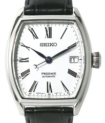 ★未使用！SEIKO セイコー PRESAGE プレザージュ 琺瑯ダイヤルモデル SARX051 6R15-03T0 トノー型 自動巻き メンズ★