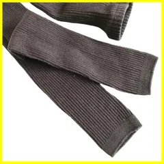 Filloie フィロワ ベビー 子供用 無地 リブ スパッツ 10分丈 ダークグレー 75cm 95-1699-z