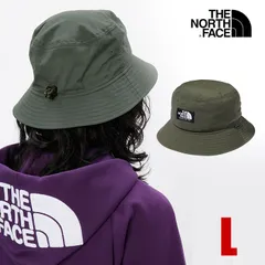 【新品】ノースフェイス バケットハット メンズ レディース L カーキ THE NORTH FACE ハット ザノースフェイス キャンプサイドハット 無地 ロゴ 帽子 HAT アウトドア キャンプ ファッション ブランド UVケア 紫外線 NN02345