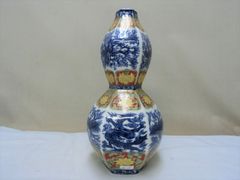 九谷焼 耳付き 花瓶 工芸品 骨董品 アンティーク - メルカリ