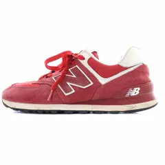 ニューバランス NEW BALANCE ML574SSO スニーカー ローカット スエード メッシュ ロゴ US9.5 27.5cm 赤 レッド /YI78 ■OM