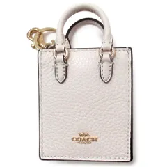 【新品 未使用】コーチ キーホルダー COACH アウトレット レザー ミニ トート バッグチャーム キーホルダー CU280 IMCHK