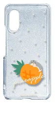 【新品未使用】arrows N F-51C アローズエヌ クリア ハードケース (ハムスターとパイン(大)) フルーツ パイナップル ハムスター 動物 かわいい 可愛い cl-f51c-356