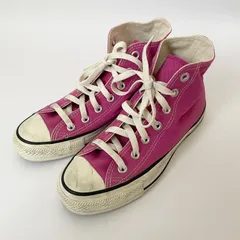 【良】コンバース　オールスター　ハイカット　スニーカー　24cm ピンク　キャンバス