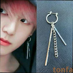 ● 防弾少年団 BTS ジョングク 愛用三連ピアス ●片耳ピアス●