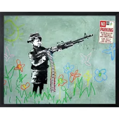 Banksy バンクシー アートフレーム No Parking 【bicosya/美工社】 IBA-61738 サイズ530x430x32mmのサムネイル