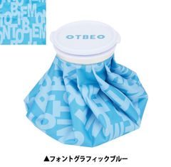 氷のう  TOBIEMON フォントグラフィックブルー柄 9インチのサムネイル