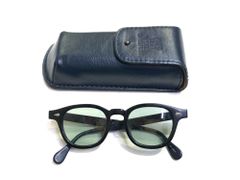 ケース付　JULIUS　TART　OPTICAL　ジュリアス タート オプティカル　PL-002A　メガネ　サングラス　セルフレーム　ブラック