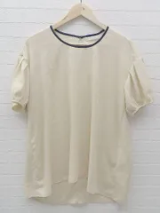 ◇ KBF アーバンリサーチ シースルー 五分袖 チュニック カットソー F ベージュ *  【1002800201297】