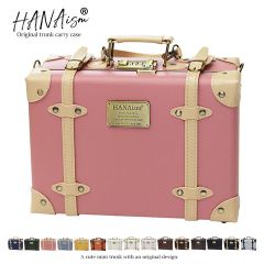 トランクケース トランク型 ショルダーバッグ レトロ アンティーク風 小型 ビジネスバッグ 旅行用 アルミフレーム ダイヤルロック付き おしゃれ バッグ HANAism【NN-SQ】 3/ミスティ トラベルソムリエ t-mini0