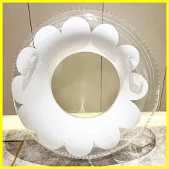 【売れ筋商品】持ち手付き 水遊び用 O型 キラキラ フロート 夏休み 大人用 空気入れ うきわ スイミング 浮輪 直径90cm 浮き輪