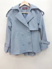 ◇ URBAN RESEARCH ITEMS アーバンリサーチアイテムズ くすみカラー 長袖 ピーコート サイズF ブルー レディース P  【1402160011008】のサムネイル