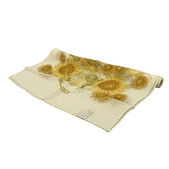 Salvatore Ferragamo　スカーフ　シルク　ひまわり　花　黄色 Salvatore Ferragamo スカーフ シルク ひまわり 花 黄色